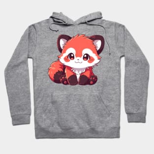 Simple drawn cute red panda Hoodie